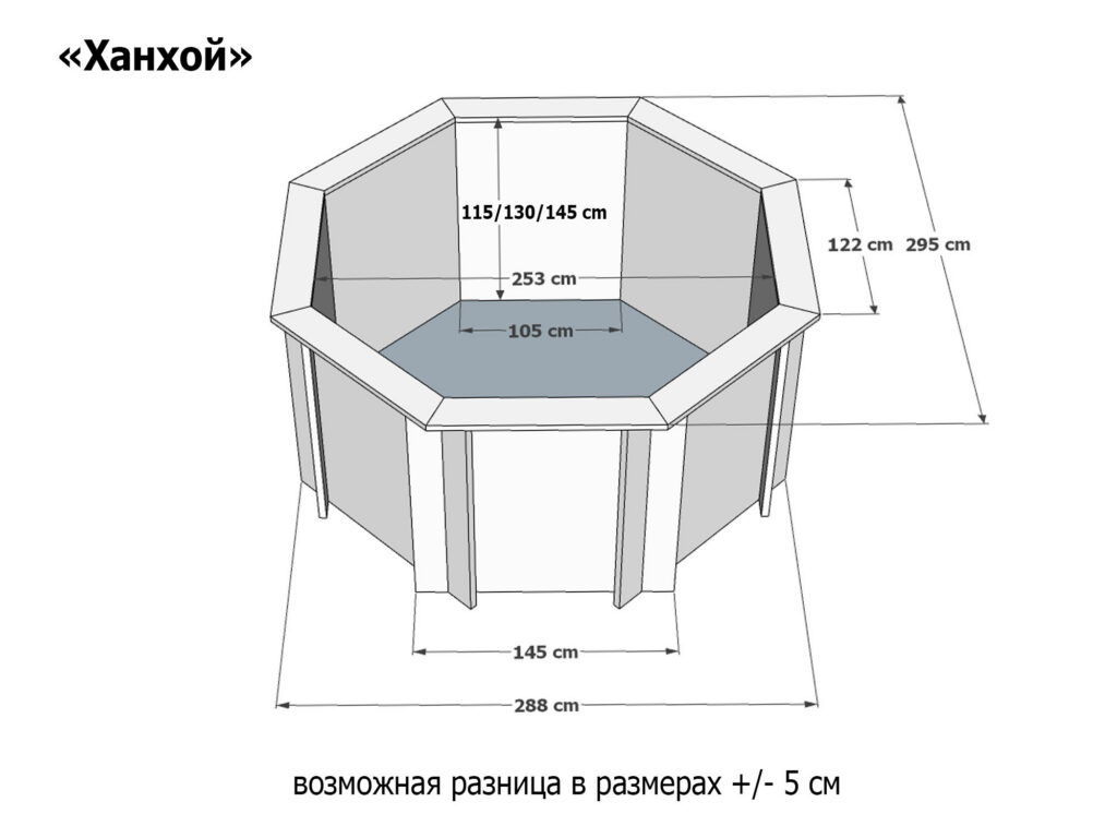 Бассен Ханхой 250 х 250 см